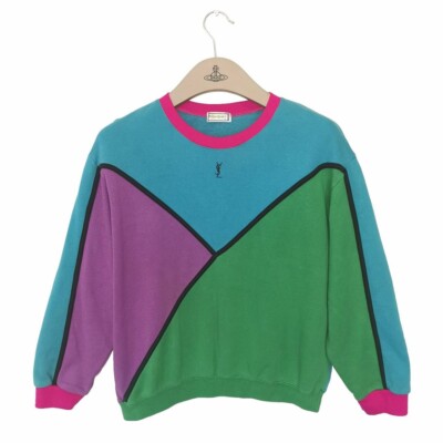 Yves Saint Laurent YSL Jumper Sweatshirt Multicolour Womens