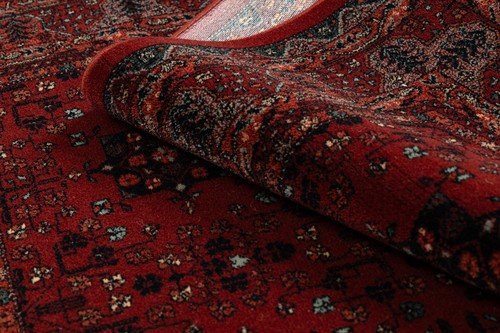 Oriental NATURAL WOOL exclusive Rugs KASHQAI Flowers frame claret BEST QUALITY - Picture 8 of 10