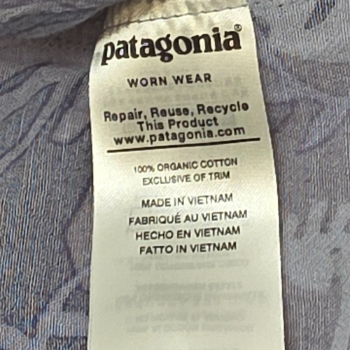Patagonia Steersman Shirt Herren Medium Wild Waratah Dolomite Blue Organic Cotton - Bild 7 von 7