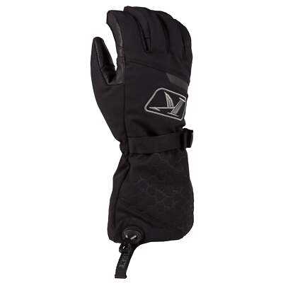 Klim Powerxross Gauntlet Snowmobile Gloves - Black