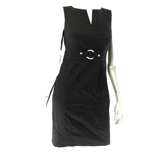 agb black dress Vintage AGB Byer California Black Dress: Embroidered Floral Wrap, Size 8