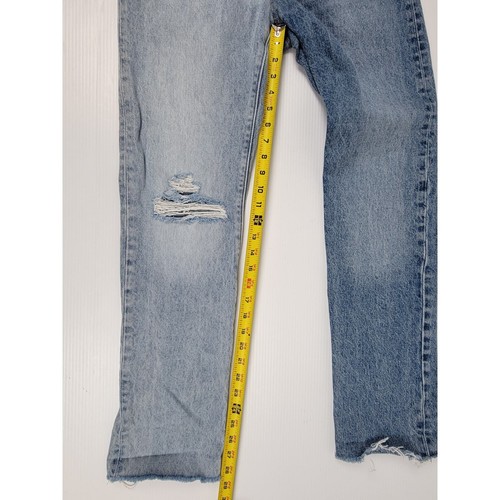 Levi's 501 Jeans Womens 27x30 Blue Straight Regular JJJ793 Mismatched Denim - Picture 12 of 16