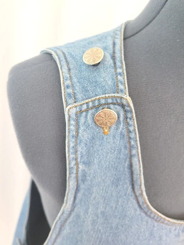 Vintage FADS Denim Pullover mit vorderen Patch-Taschen Größe Small - Bild 4 von 11