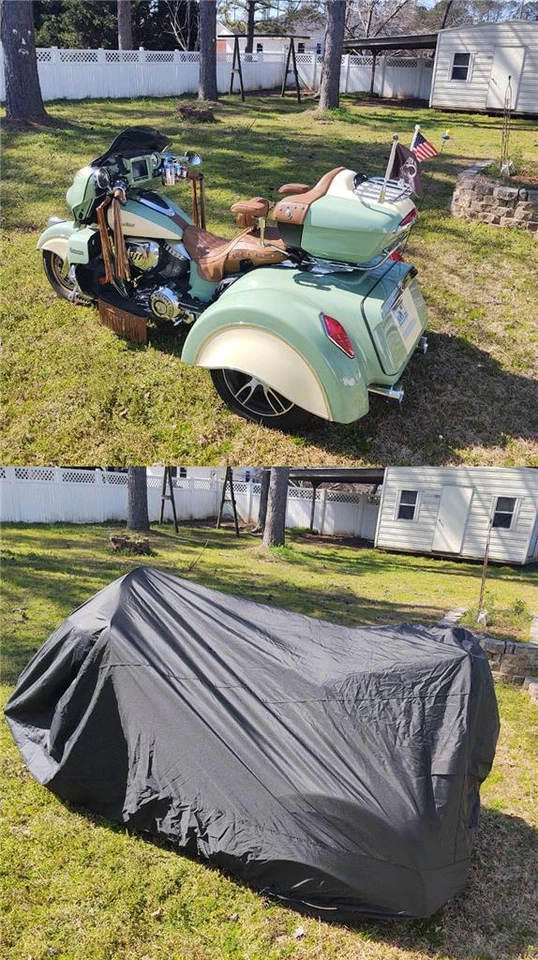 600D Trike Cover for a 2021 Boss Hoss Coupe Trike, Weatherproof Protection - Image 4 of 4
