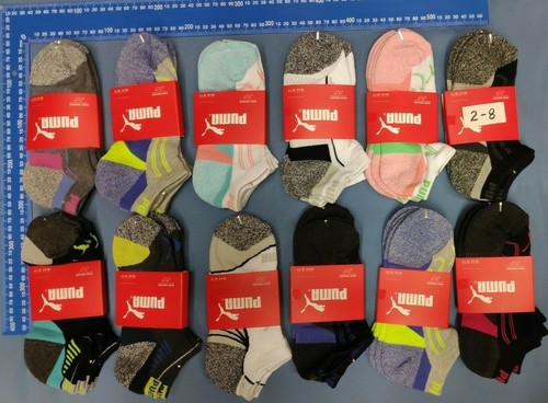12 X Puma Ankle Low Cut Sports Cushion socks mens ladies kids Bulk - Picture 8 of 19