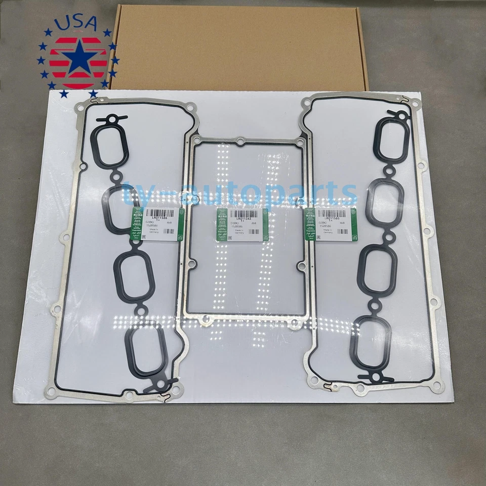 New Set of 3 Intake Manifold Gaskets For 2010-2018 LAND ROVER Range Rover Sport Foto 3 de 4