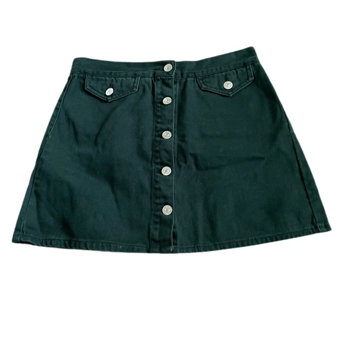 Dark green hotsell denim skirt