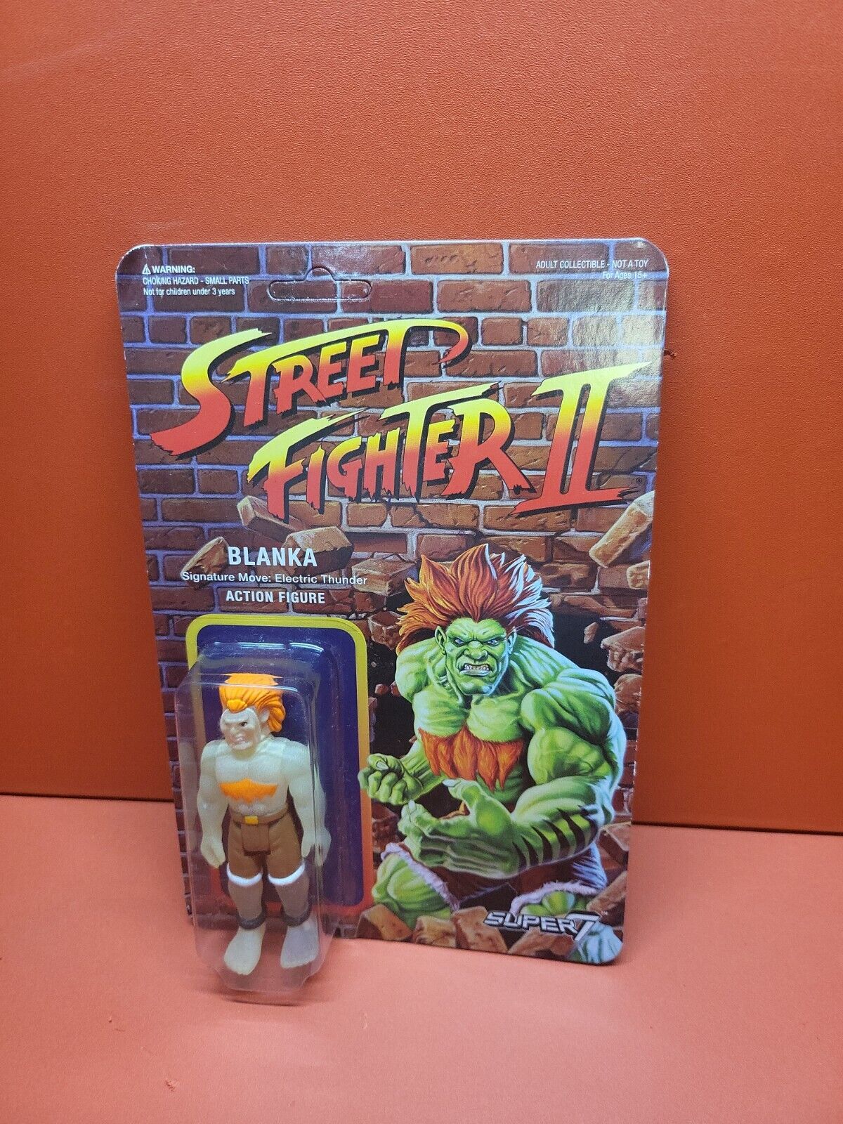 Street Fighter 2 Blanka 3.75 Retro Figure by Super 7 