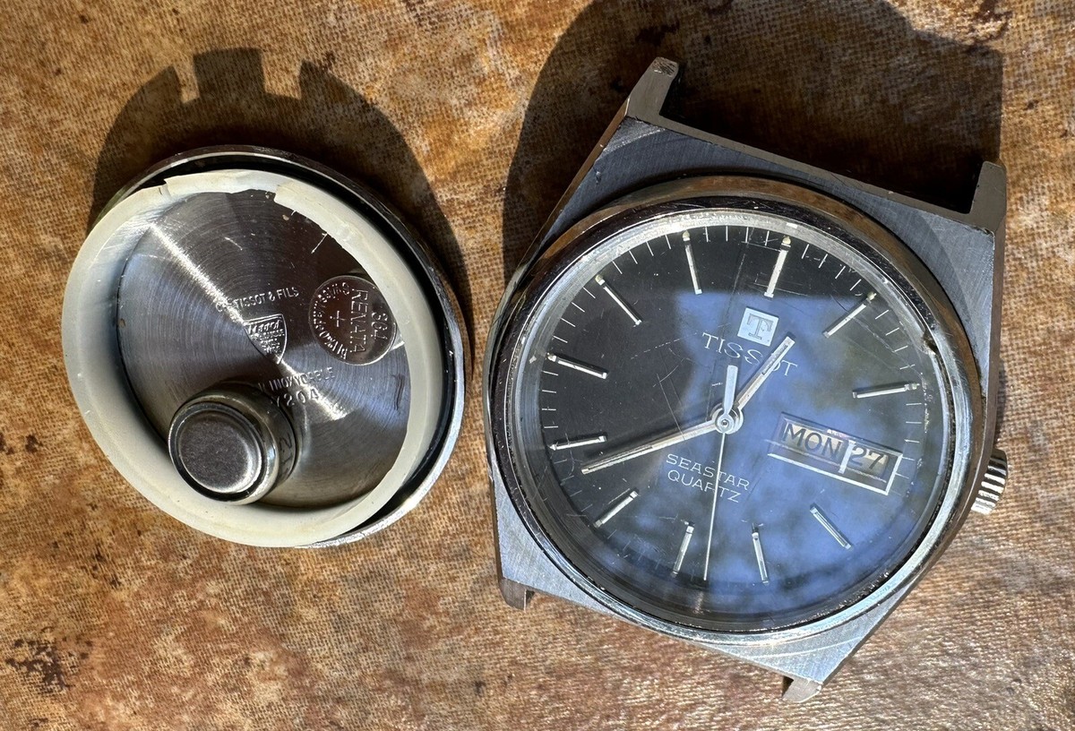 ★デッドストック 70s TISSOT SEASTAR QZ 電池交換済 腕時計 Vintage Tissot Seastar Quartz Blue Dial Needs~Batteries | eBay