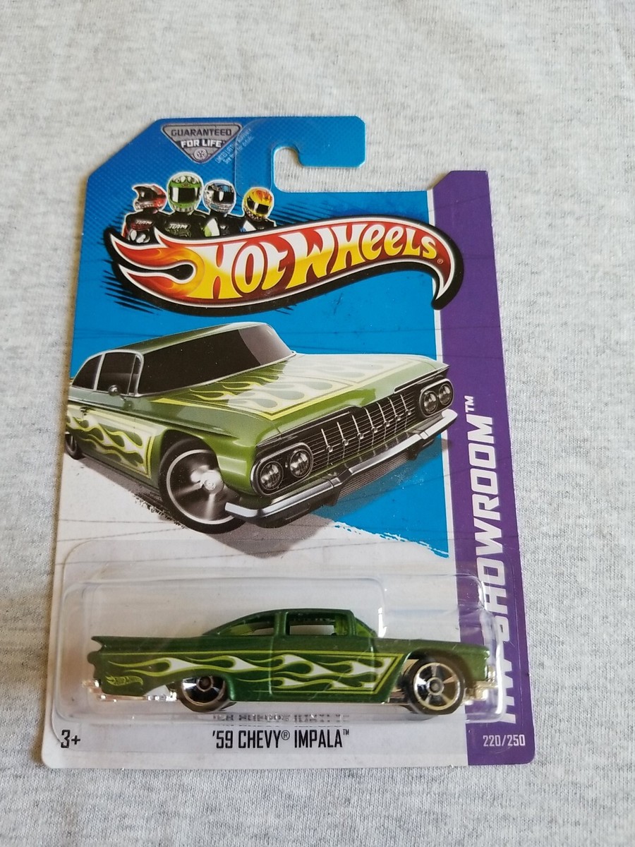 2013 Hot Wheels '59 CHEVY IMPALA Green 220/250 LITTLE BEND Heat