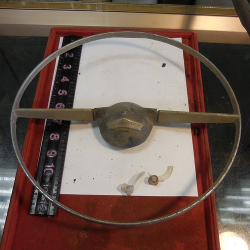 original vintage 1955-1956 chevy belair steering wheel - Picture 17 of 22