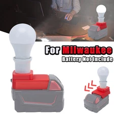 For Milwaukee 18V Li-Ion Battery E27 Bulb Portable LED Work light Bulb Lamp