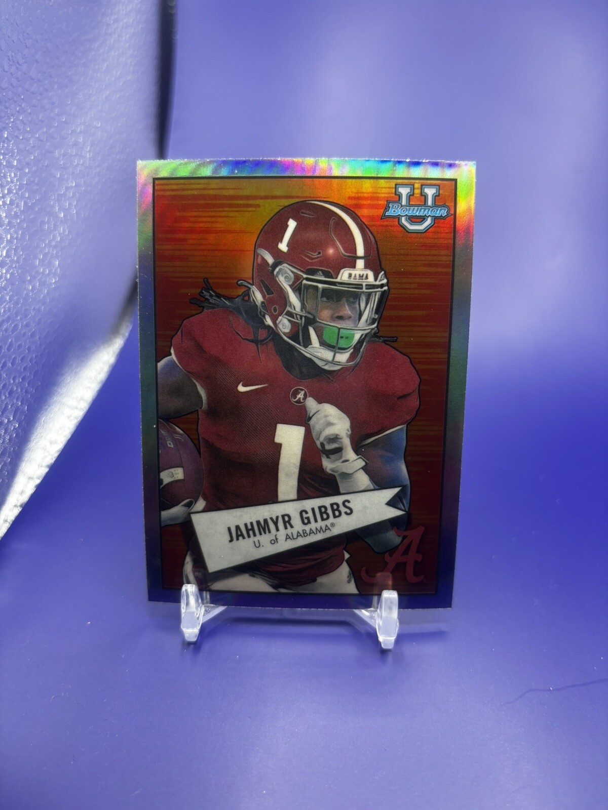 2022 Bowman U Chrome JAHMYR GIBBS 1952 Refractor #52BF-19 Alabama