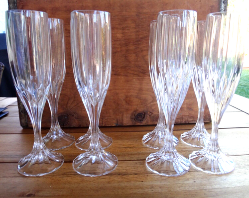 Retired~Mikasa Crystal Park Lane 8 3/4" Tall Champagne Glass Stemware/Barware - Picture 4 of 4