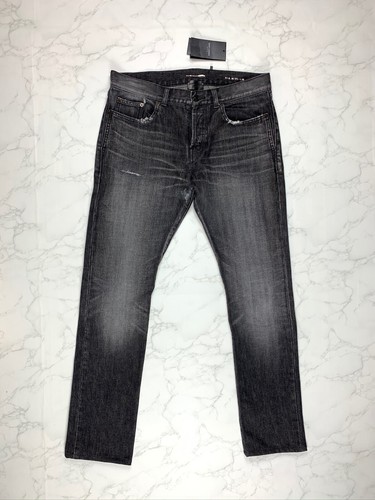 Saint Laurent D18 Distressed Grey Jeans 