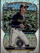 2023 Bowman Chrome Shimmer Refractor Kevin Ereu Milwaukee Brewers #BCP-229