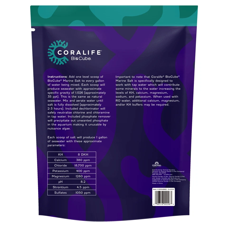 Coralife BioCube® Marine Salt 30G — 第 2/3 张图片