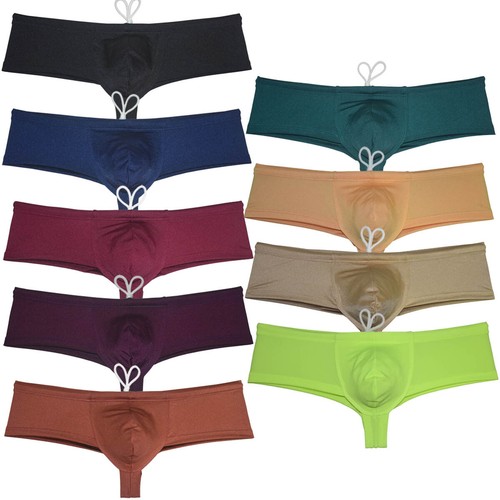 Mens Swimwear Super Boost Bulge Enhancement Boxer Brief Swimsuit Cheeky