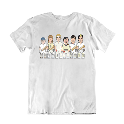 T-Shirt Uomo VIPWees Netherlands Football Legends - Caricatura Originale In Cotone Organico, Fan Art Unica (Taglie Dalla S Alla XXXL)