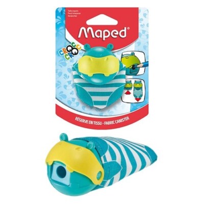 3 Stk Anspitzer Maped Croc Croc Hippo süß Bleistift Spitzer Nilpferd Auffangsack