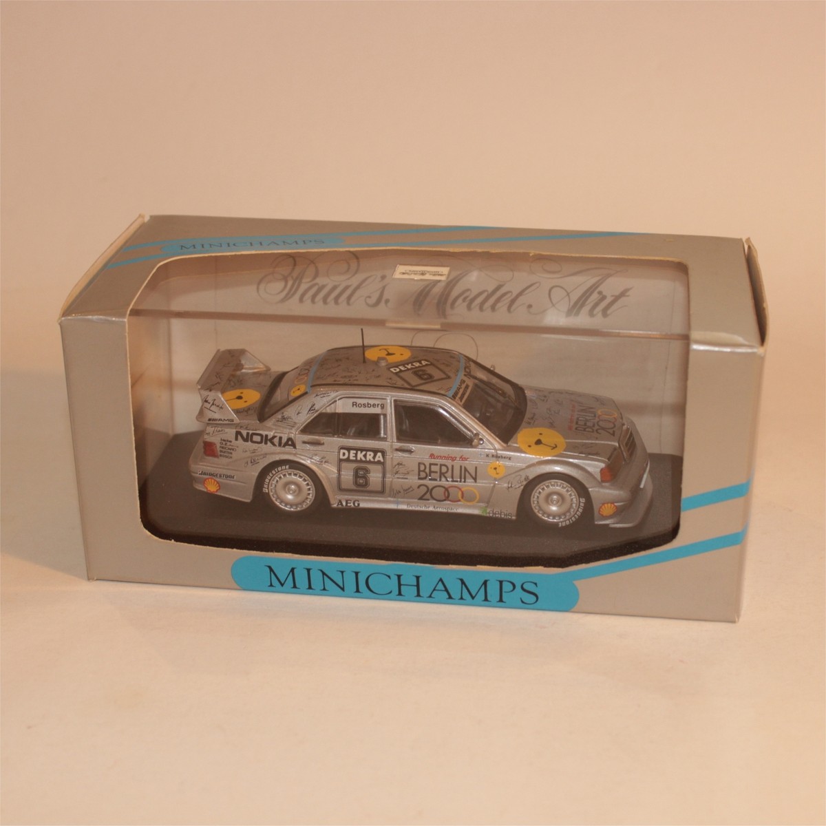 【MINICHAMPS】Mercedes Benz 190E Evo.2#M56 MINICHAMPS MERCEDES BENZ 190E 190 E EVO 2 STREET METALLIC