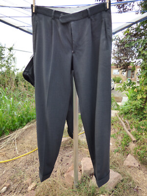 Digel stretch men's pants size 48 44% virgin wool 54% polyester waist 44 cm 1