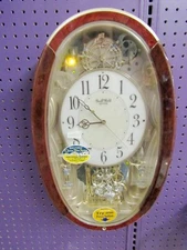  RHYTHM MUSICAL  WALL CLOCK -"TRUMPET BOYS" WITH 16 MELODIES 4MJ895WD23