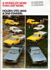 <!--F#f_0-->1982 HOLDEN WB UTE VAN ONE TONNER & TF GEMINI VAN 12p Australian Brochure<!--F/-->