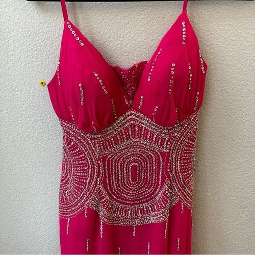 abito da ballo jasz couture by adagio bella rosa caldo brillante scintillante paillettes donna 10 - Foto 2 di 8
