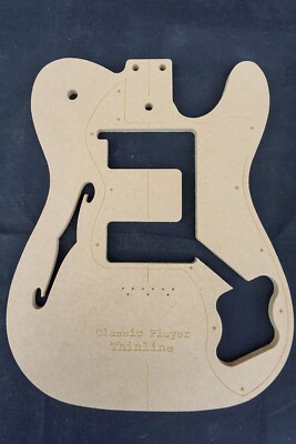 Classic Player Thinline Body - Guitar Router Template - 1/2'' MDF CNC