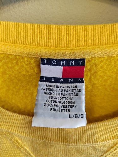 Tommy Hilfiger Large Sweater Jumper Spellout Pullover Jeans Vintage Embroidered - Picture 6 of 9