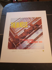 Beatles Please Me Lithograph Album Poster Apple Licensed Plate signed 22x26