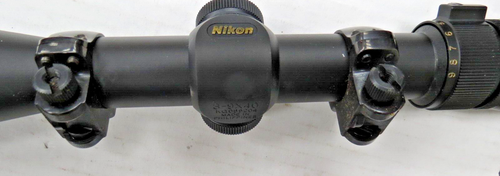 NIKON PROSTAFF 3-9X40 RIFLE SCOPE WITH RINGS - Picture 4 of 7