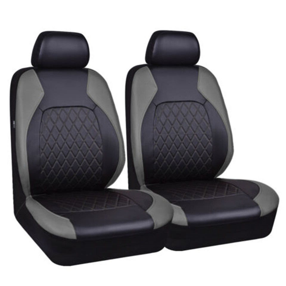 Car 2Seats Front Seat Cover Cushion PU Leather Fit For Honda Civic