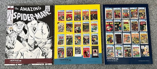 HERITAGE Lot of 3 Auction Catalogs Comic ART SUPERMAN/SPIDER-MAN/CAPTAIN AMERICA - Picture 2 of 12