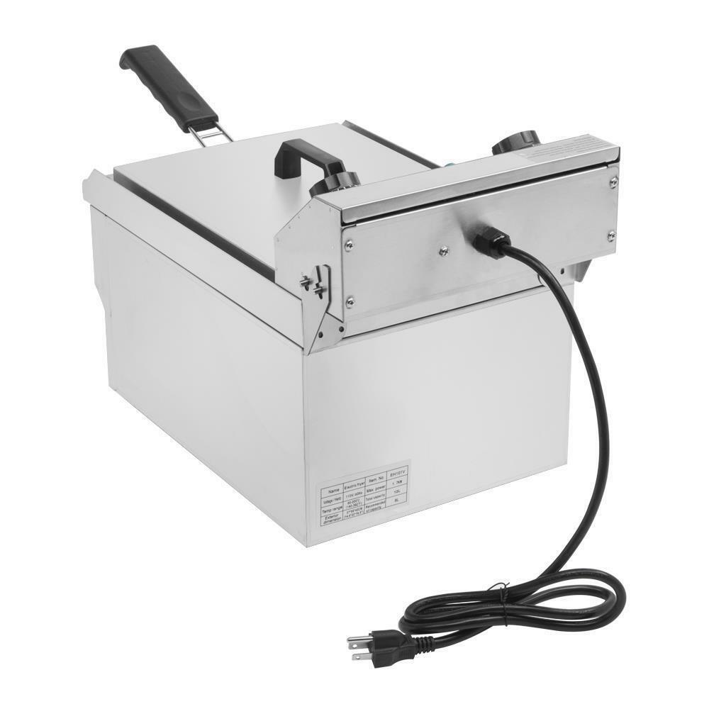 1700W Electric Deep Fryer 12L Commercial Stainless Steel Restaurant Fry