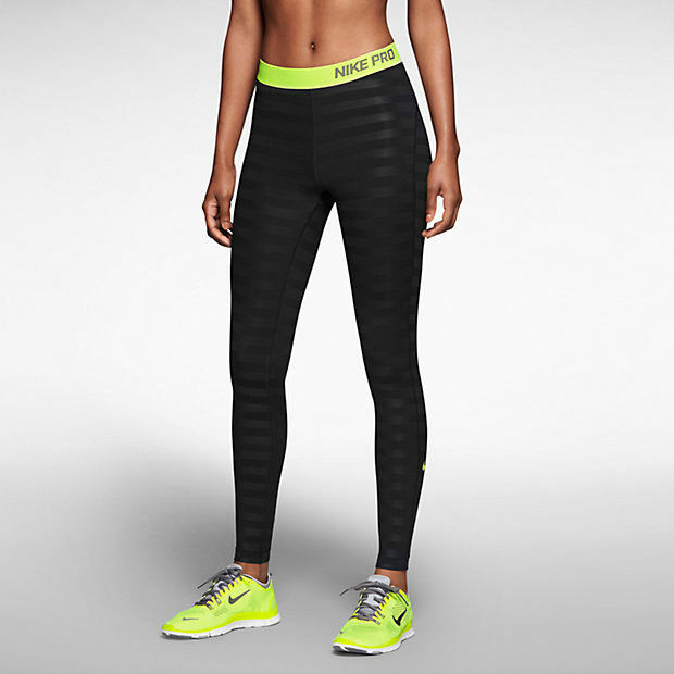 Nike Pro Hyperwarm Embossed Training Compression Tights Womens S 622319-010