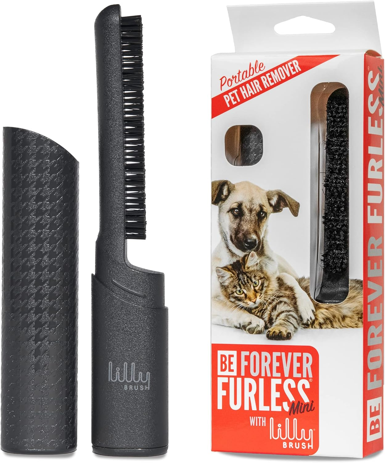 Forever Furless Mini Pet Hair Remover Brush | Portable Lint Roller for Clothes,
