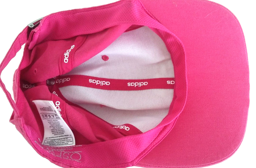 Adidas Women's Pink Baseball cap hat vintage style embroidered VGC - Picture 8 of 8
