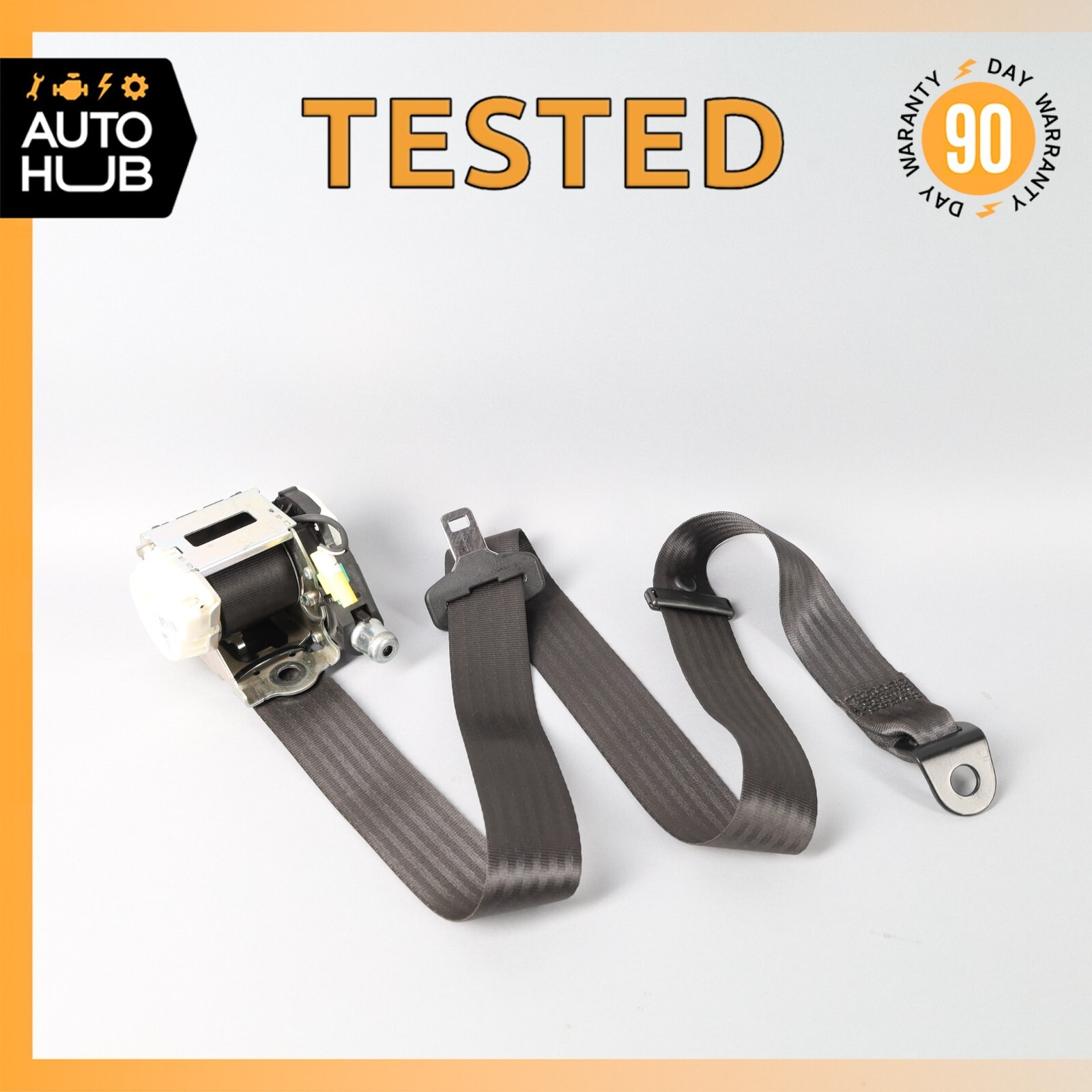 08-19 Maserati GranTurismo M145 Rear Left Driver Side Seat Belt Black OEM