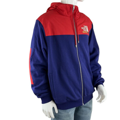 Gucci Men's The North Face x Gucci Print Zip Parka Hoodie Jacket