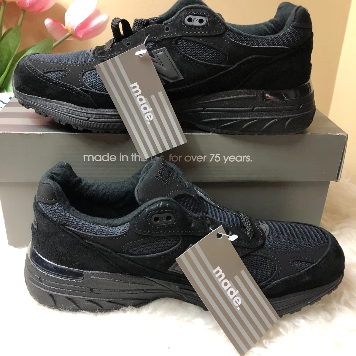 New Balance 993 Made in USA Triple Black W for sale | eBay
