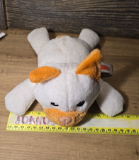 Melissa and Doug Plush OARNGE AND WHITE Laying Kitty Cat Stuffed Animal 9 in