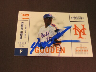 doc gooden autographed baseball