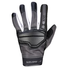 Motorrad Handschuhe 3XL - IXS Evo Air Sommer Touchscreen schwarz-dunkelgrau-weiß