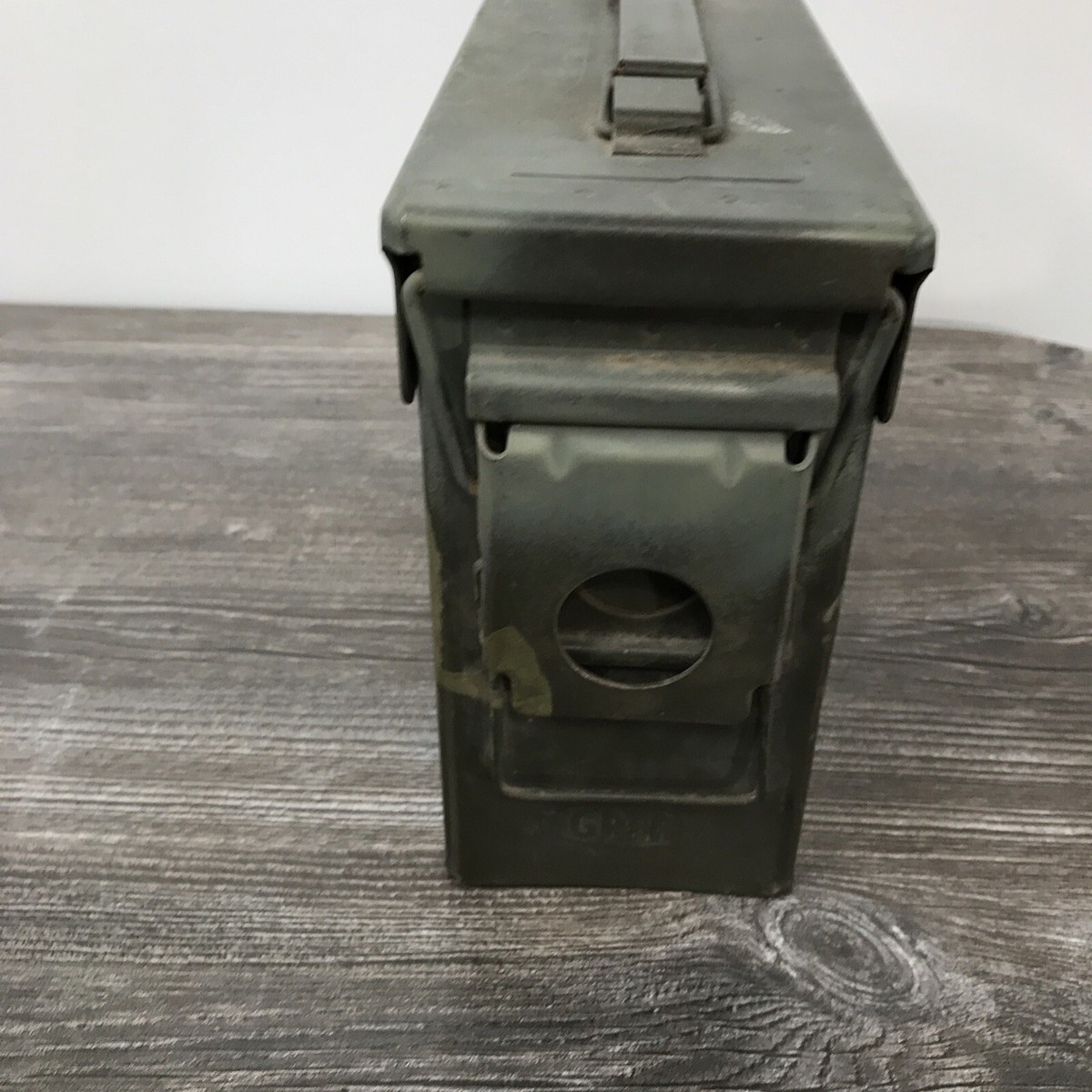 Vintage Military Ammunition Metal Box Ammo Can Box 10x7x3.5