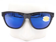 New Costa Del Mar BAYSIDE Black Blue Mirror Polarized Sunglasses BAY 11 OBMP