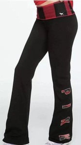 pink foldover leggings