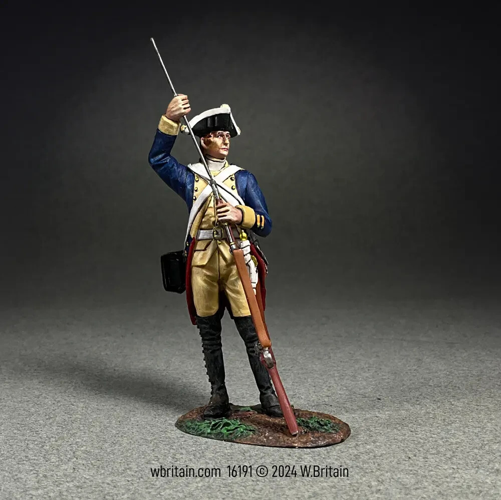 BRITAINS SOLDIERS 16191 - Hessian Regiment von Donop, Ramming Cartridge Figure