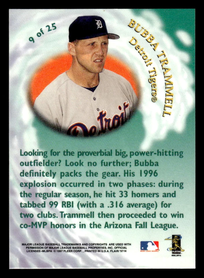 1997 Flair Showcase #9 Bubba Trammell - EXMT+ 10003672 *TCShack* - Image 2 of 2